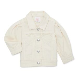 Toddler knit denim jacket